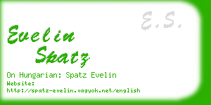 evelin spatz business card